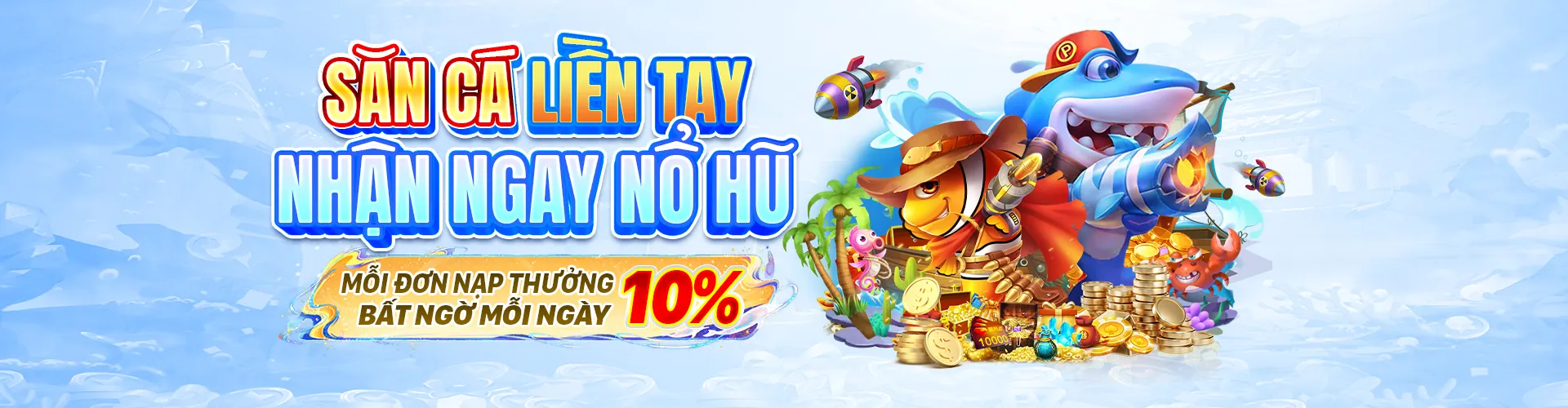 Hình ảnh chính game Bắn Cá i33win với đồ họa sống động dưới đại dương